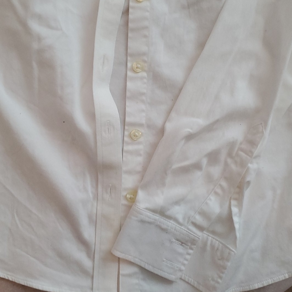Banana Republic White size 4 long sleeve shirt - Picture 3 of 5